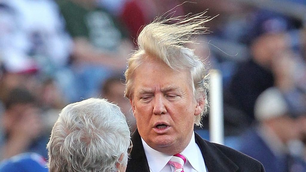 trump going bald, bad hair piece