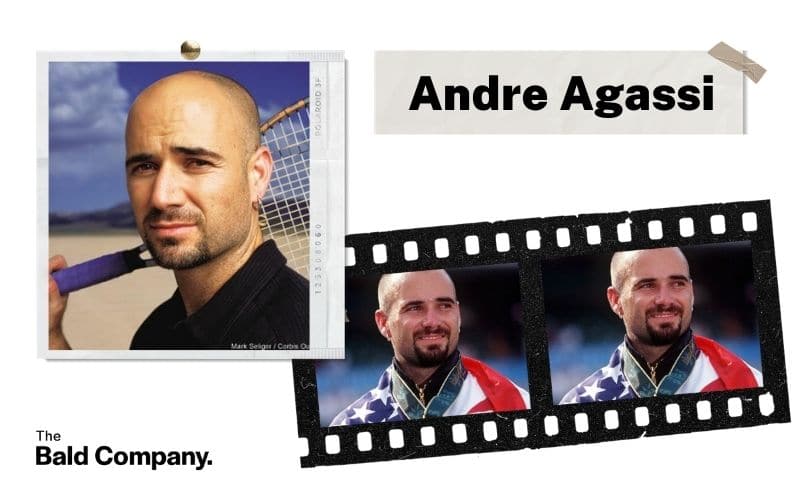 andre agassi goatee and stubble