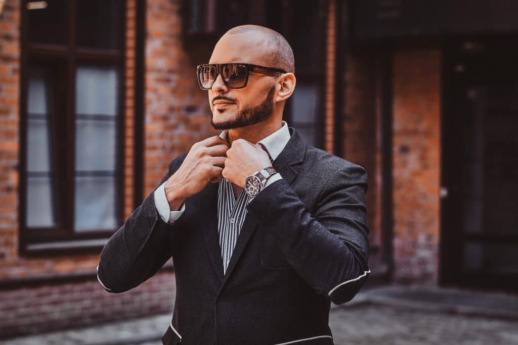 fashion styles for bald men with beards