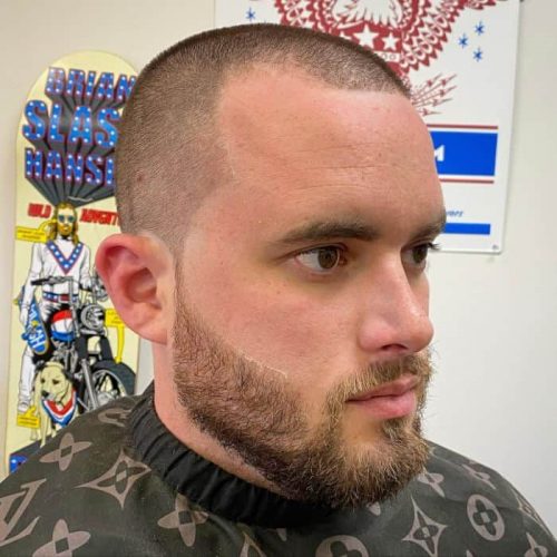 balding buzz cut