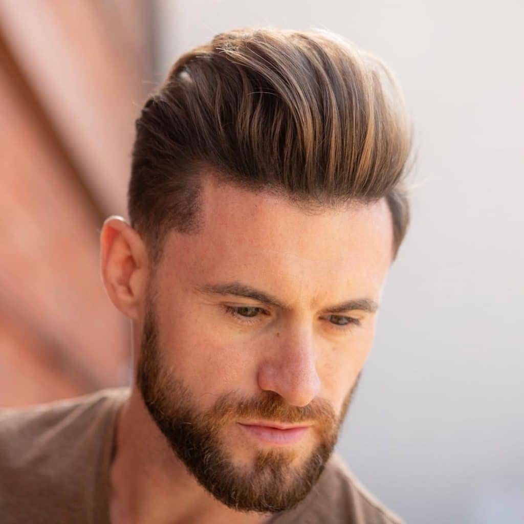 receding hairline hairstyle quiff