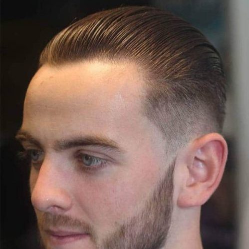 receding hairline young men hairstyle