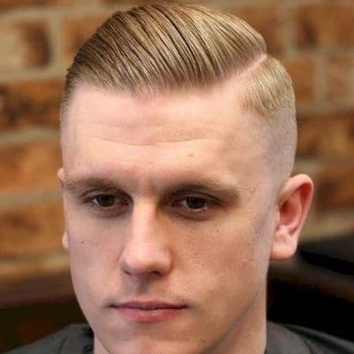 short pomo style receding hairline